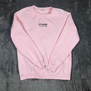 AS Colour Crumbl Cookies Pink Crewneck Sweatshirt Mens Medium Raglan Pullover
